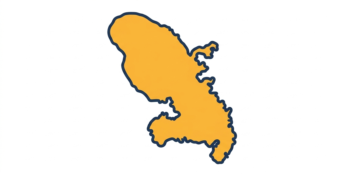 Carte du département de la Martinique